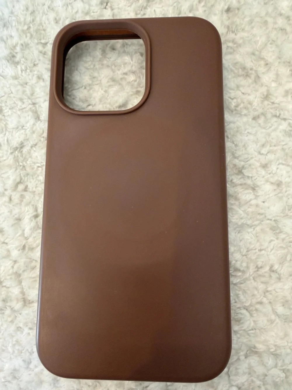 Classic Brown Silicone Phone Case - Compatible Cell Phone Protection